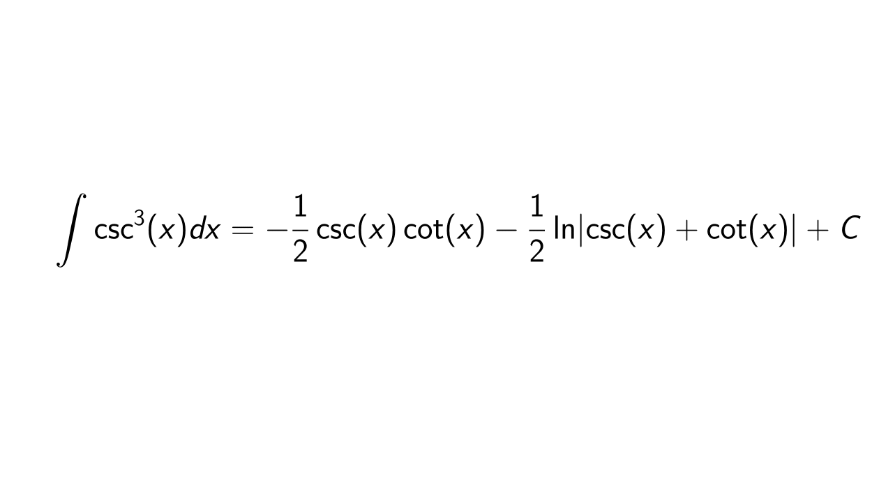 Read more about the article What is the integral of csc^3(x)?